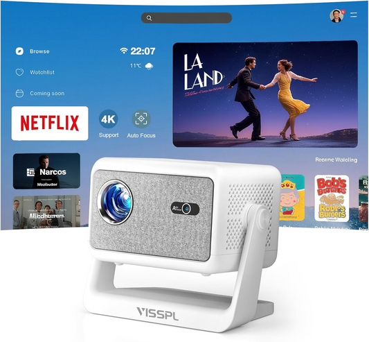 H86 Smart Mini Beamer Netflix Offiziell & Autofokus