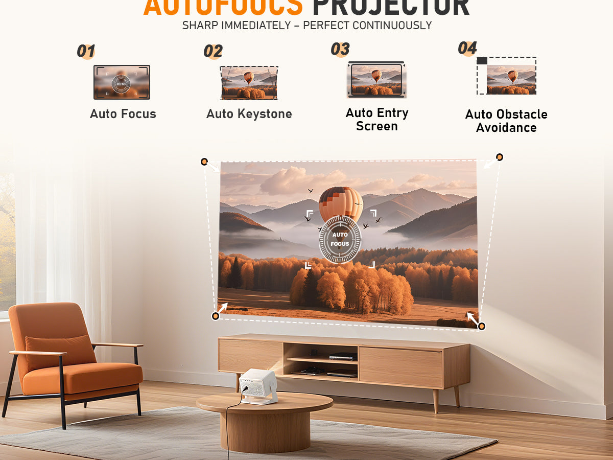 VISSPL Smart Projector H86