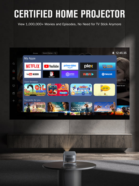 VISSPL Smart 4K Projector A5