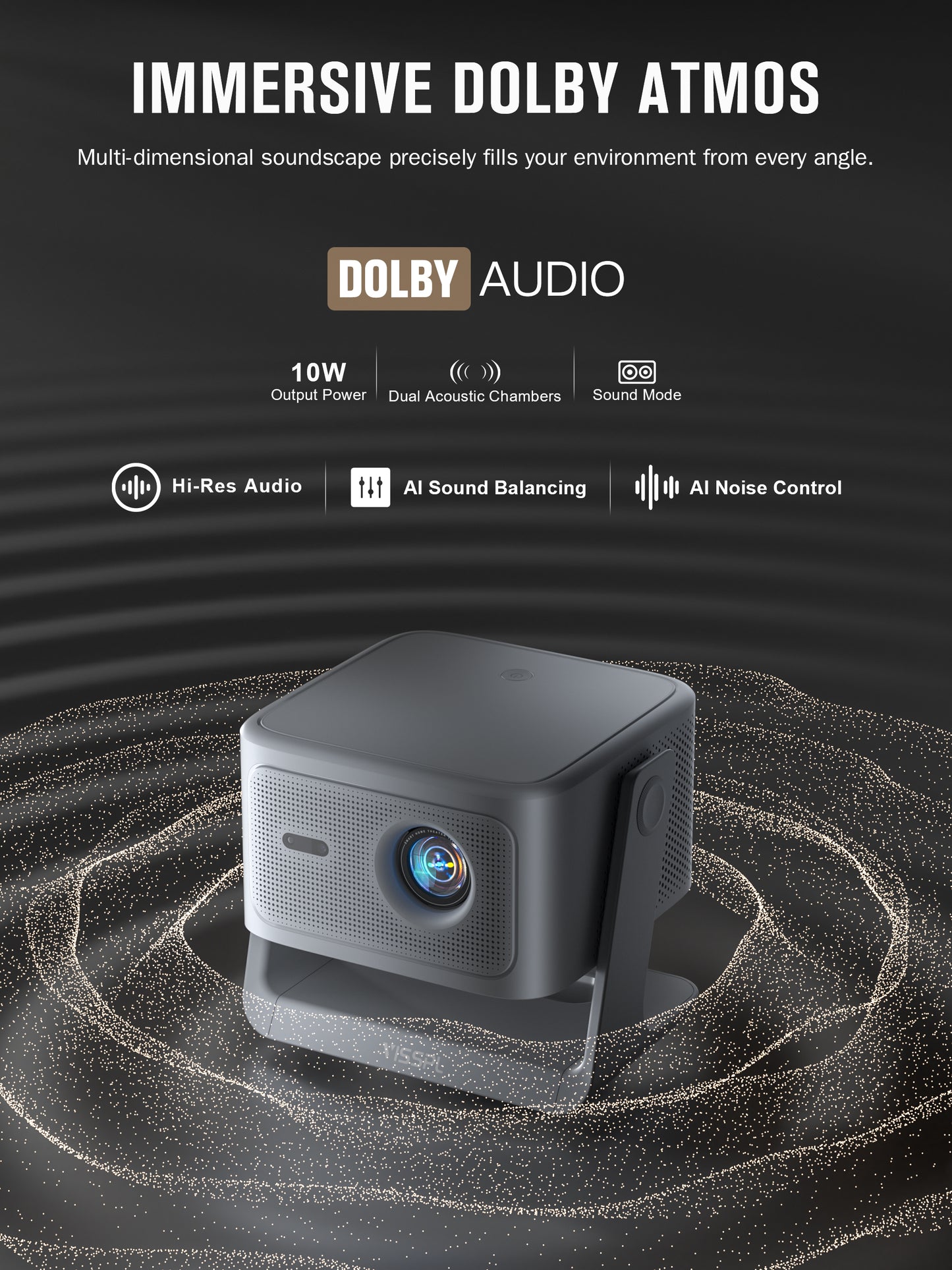 VISSPL Smart 4K Projector A5