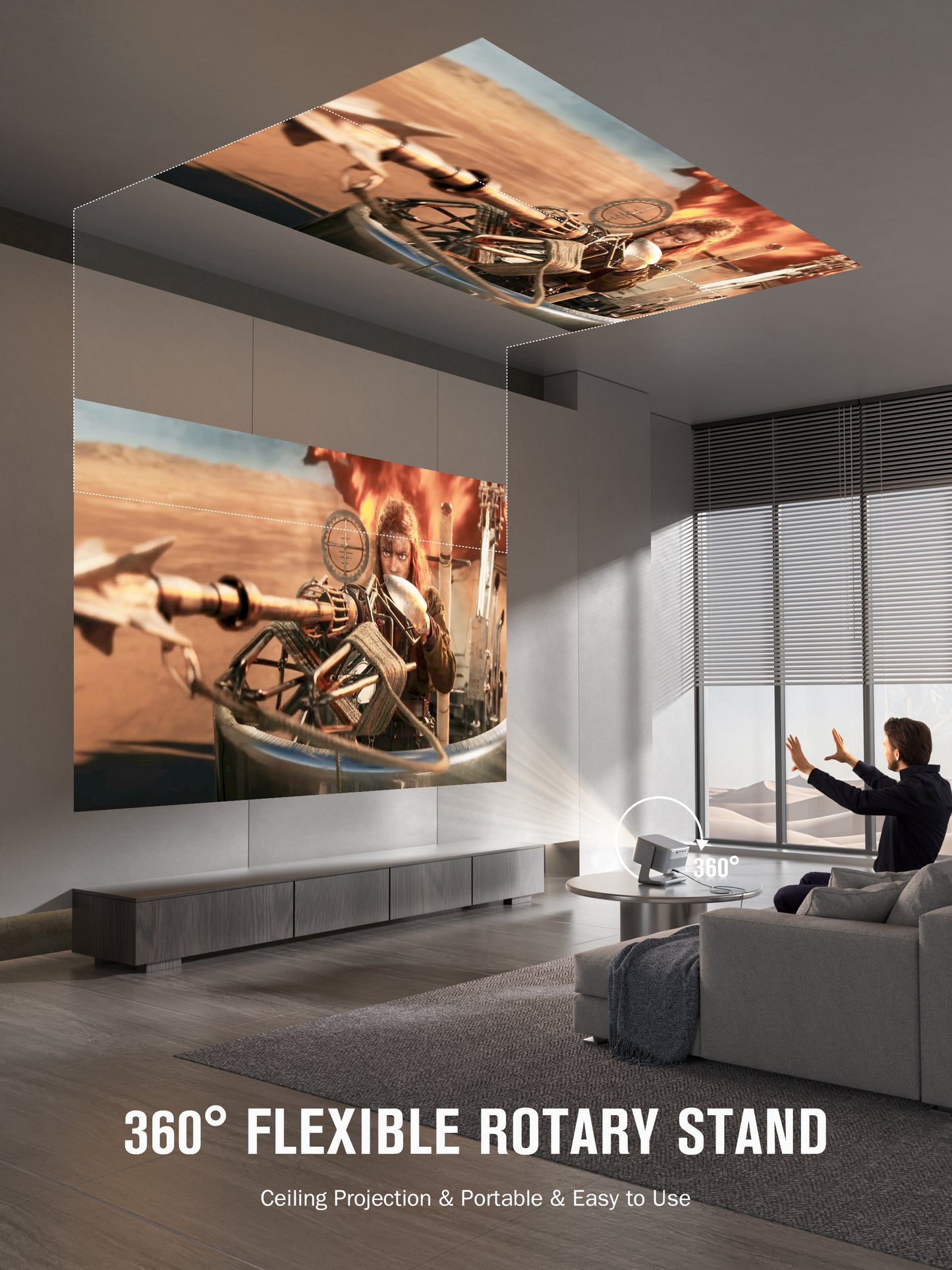 VISSPL Smart 4K Projector A5