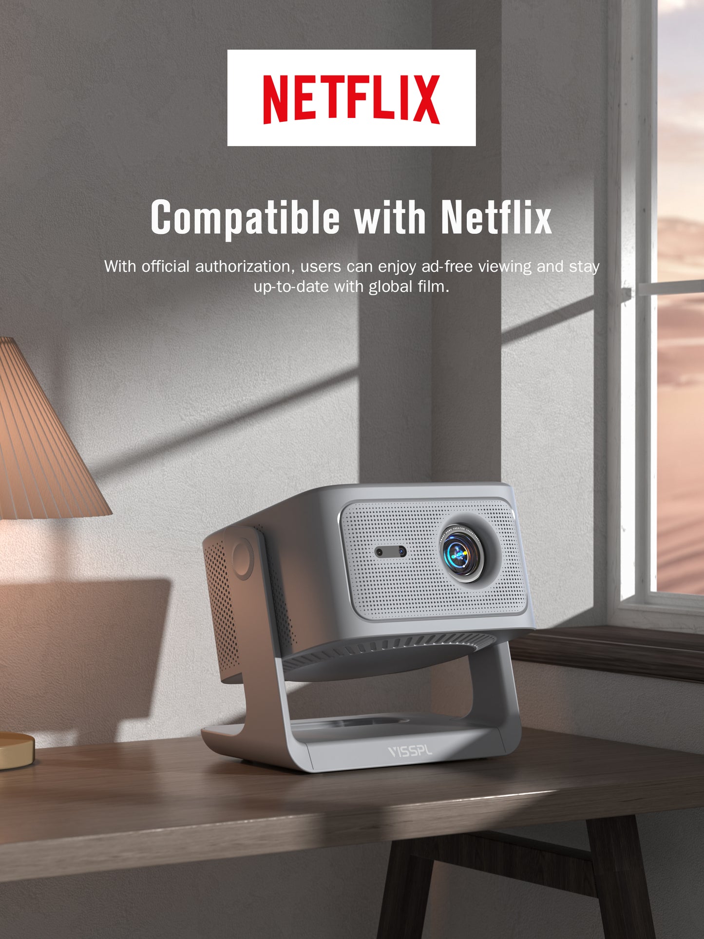 VISSPL Smart 4K Projector A5