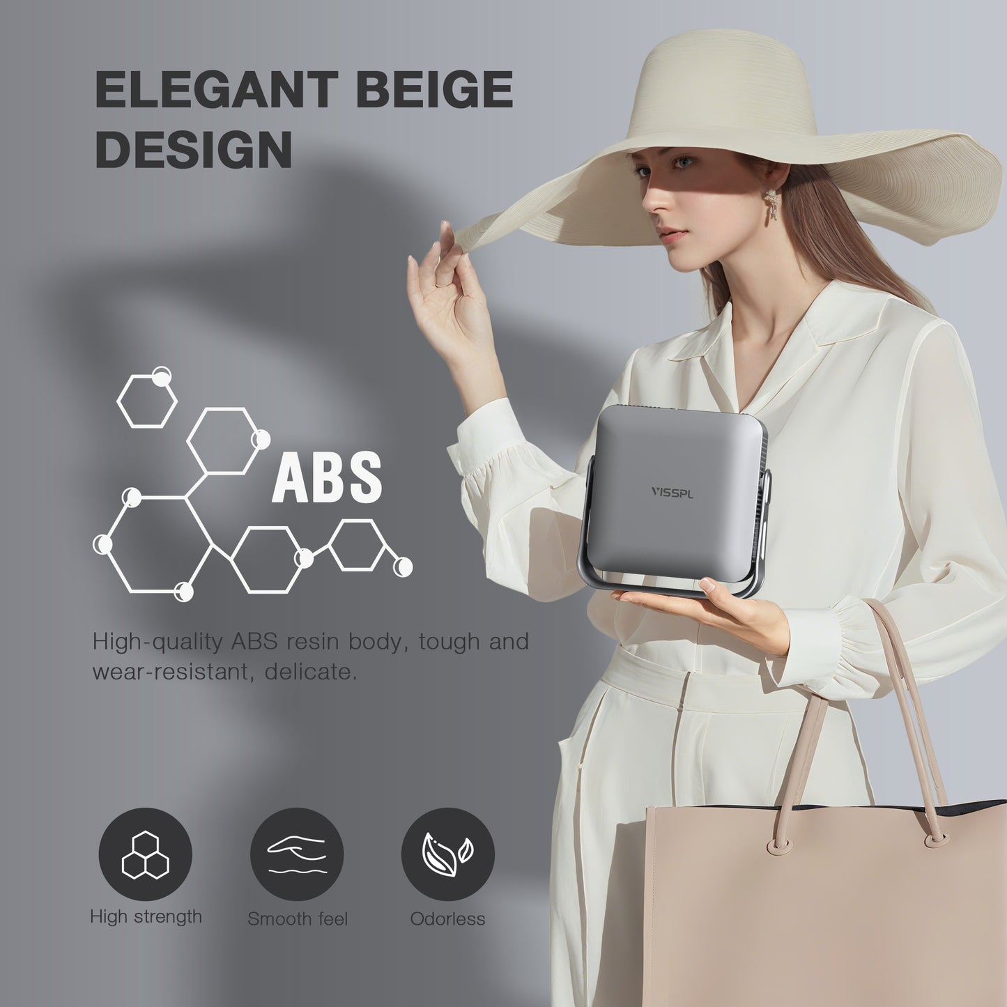 VISSPL Smart 4K Mini Projector Q5 Silver